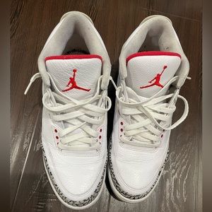 Nike Air Jordan 3 Retro Cement White Sz 12